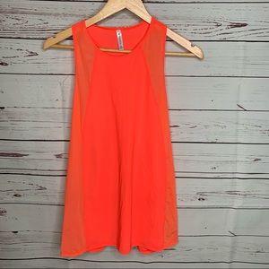 Athleta Racerback bright orange tank top